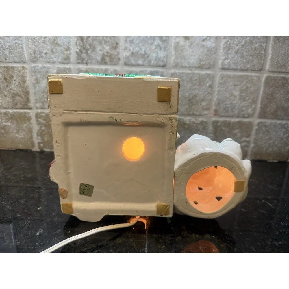 VTG Department‎ 56 Glazed Ceramic 1980's Snow Village Ridgewood House Tree Light